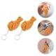 thumbnail image 4 of 2 llaveros de patas de pollo simuladas, modelo de comida falsa, llaveros para coche., 4 of 8