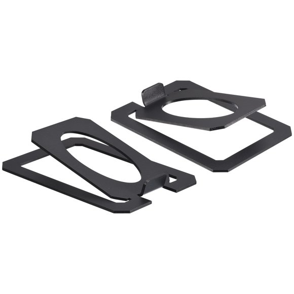 Uxcell Desktop Speaker Stands, Metal Desk Vertical Speaker Stands Support Studio Speaker Bookshelf Black Pack of 2