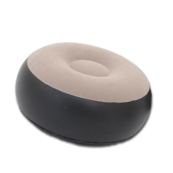 Comfortable Flocks Inflatable Footrest Stool With Nonslip Base Lounges Recliner for Outdoor Use