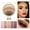 B, variant on Baking Powder Eye Shadow, Multi-Function Eyeshadow Palette, Long-Lasting Shiny Highlight Blusher, Fine Texture Easy Apply Makeup Tool for Natural Gradient Look