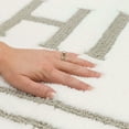 thumbnail image 5 of Mohawk Home His Knitted Plush Pile Washable Polyester Non-Slip Bath Mat, Gray, 1'8" x 2'10", 5 of 7