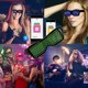 thumbnail image 4 of Gafas de neón con Bluetooth para fiesta Led Afortunado Sencillez, 4 of 5
