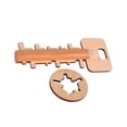 thumbnail image 5 of Vogacara Divertido Lock Toys Juguete de Desbloqueo Clave Intelectual Educativo Liberación de estrés 15.5x6.5x1cm 2piezas Vogacara CBP587521, 5 of 5