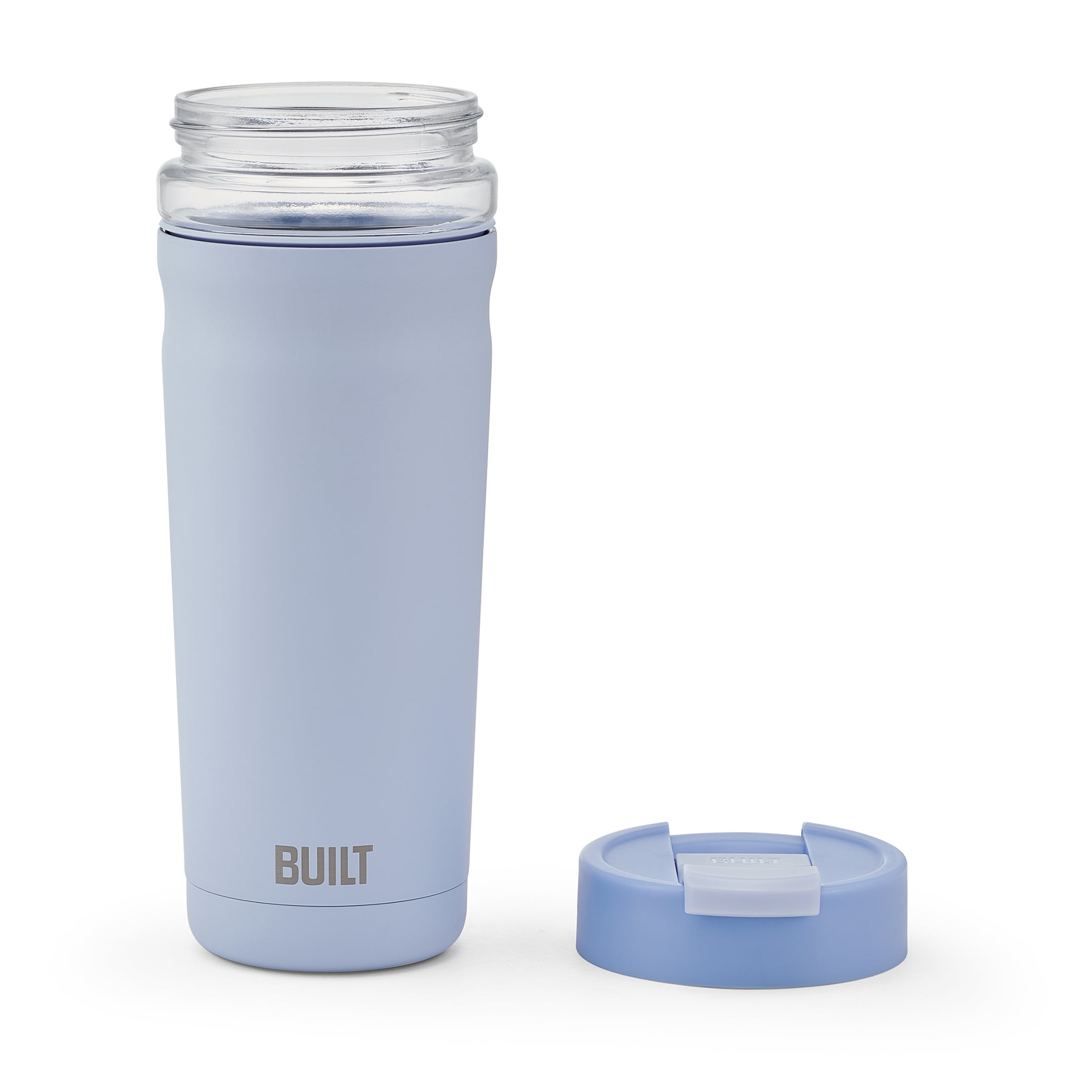 Built Torrent 20 oz Light Blue Insulated Stainless Steel Tumbler with Glass Interior