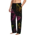 thumbnail image 2 of Fotbe Butterfly Men's Pajama Pants,Sleepwear Pants,Pj Bottoms Drawstring And Pockets-XX-Large, 2 of 9