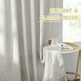 thumbnail image 4 of StangH Natural Linen Semi Sheer Curtains 96 inches Long, Breathable Linen Weave Light Filtering Sheer Drapes for Living Room Patio Sliding Glass Door, Light Grey, W55 x L96, 2 Panels, 4 of 7
