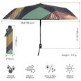 thumbnail image 3 of FORMRS Travel Umbrella Folding Auto Open Close Windproof Rain UV Protection, Green Geometric, 3 of 8