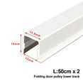 thumbnail image 1 of Folding Door Pulley Sliding Track Lower/Top Hung Sliding Door Track for Max 60kg, 1 of 9