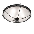thumbnail image 6 of Meyda Tiffany 258647 Arabesque 5 Light 32" Wide Semi-Flush Bowl Ceiling Fixture - Black, 6 of 7