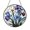 Acrylic 3.5 Inch, variant on Iris Flower Stained Glass Suncatcher, Botanical Window Hanging Accent For Garden And Nature Inspired Homes