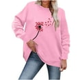 thumbnail image 4 of Enjoytime Womens Fashion Hoodies Floral Graphic Print Crew Neck Long Sleeve Casual Pullover Top Y2K Clothes Plus Size Sweatshirt Tops for Women 2025, 4 of 4