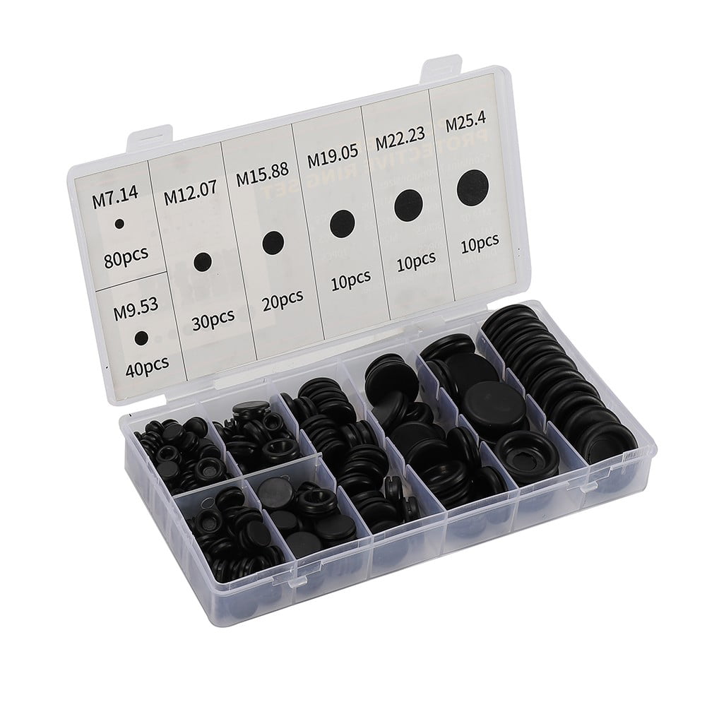 200 Pcs Hole Plugs Grommet Kits 7 Sizes O Ring Washer Grommets Rubber  Grommet Wiring, Automotive – the best products in the Joom Geek online store