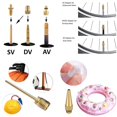 thumbnail image 5 of Bomba de bicicleta adaptador de válvula de bicicleta 14 Uds accesorios de bomba de aire para enviar 10 válvulas de junta BANYUO Hogar, 5 of 5