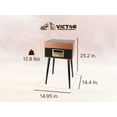 thumbnail image 3 of VICTOR Newbury 8-in-1 Turntable Music Center w/ Chair Height Legs, Espresso (VWRP-3500-ES), 3 of 12