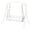 White, variant on 60 Inch Cedarwood Porch Swing Bench, 3-Person Heavy Duty Outdoor Hanging Chair with 800 LBS Capacity, Waterproof PU Finish for Yard Patio White