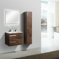 thumbnail image 3 of Eviva Joy 24" Rosewood Wall Mount Bathroom Vanity w/ White Integrated Top, 3 of 5