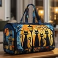 thumbnail image 5 of Hippie Journey Van Quilted Duffel Bag, Boho Bag Vintage Floral Hippie Van Travel Duffle Bag, Boho Travel Weekender Bags, 5 of 7