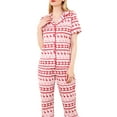 thumbnail image 2 of Faithtur Ensemble Pyjama de Famille Tops+pantalons Flocon de Neige Cerf, 2 of 4