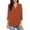 Orange, variant on Nnhblu Women Blouses Elegant Casual 3/4 Sleeves Dressy Blouses for Women V Neck Green