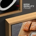 thumbnail image 4 of wall26 Framed Canvas Print Wall Art Sushi, Make Roll &amp; Green Tea on Stone Table Food Culinary Photography Realism Decorative Natural Vibrant Diet for Living Room, Bedroom, Office - 24"x36&qu, 4 of 5