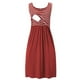 thumbnail image 1 of WILLBEST Vestidos con Curvas para Mujer, Vestido de Maternidad sin Mangas con Estampado de Rayas para Embarazadas, Ropa de Dormir de Maternidad de Verano para Amamantar Chica, 1 of 3