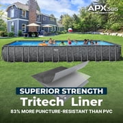 Bestway APX 365 Metal Frame Above Ground Pool - Sand Pump Included - 31 x 16 x 52 in