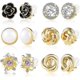 thumbnail image 1 of Clip On Earrings - 6 Pairs Hypoallergenic Non-pierced Clip Earrings, 1 of 5