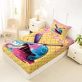 thumbnail image 4 of Castle Fairy Sport Baseball Twin Sheets 3pcs, Ice Cream Drip Bedding, Pink Blue,1 Fitted Sheet, 1 Flat Sheet and 1 Pillowcase, 4 of 6
