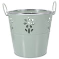 thumbnail image 1 of Pot de Fleurs Polyvalent pour Succulentes, Pot Rétro en Fer, Seau à Fleurs Ajouré, 1 of 9