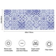 thumbnail image 3 of Blue Ethnic Geometric Pattern Bathroom Rugs Mat,Non Slip Microfiber Bathroom Rug,Rubber Backing,Soft Bathroom Mats for Bathroom Floor,Tub and Shower,60x24in(150x60cm), 3 of 5