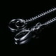 thumbnail image 5 of Llavero colgante de cintura para hombre, cadena larga creativa para jeans, cinturón largo para hombre (plata y blanco), 5 of 5