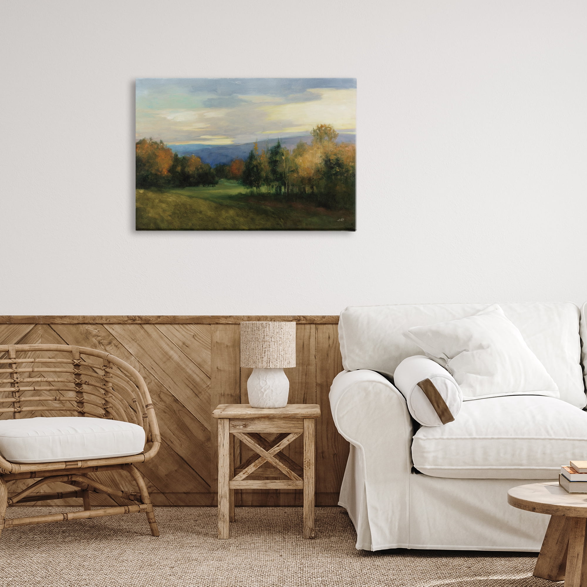 Stupell Industries October Meadow Countryside Canvas Wall Art, design by Julia Purinton