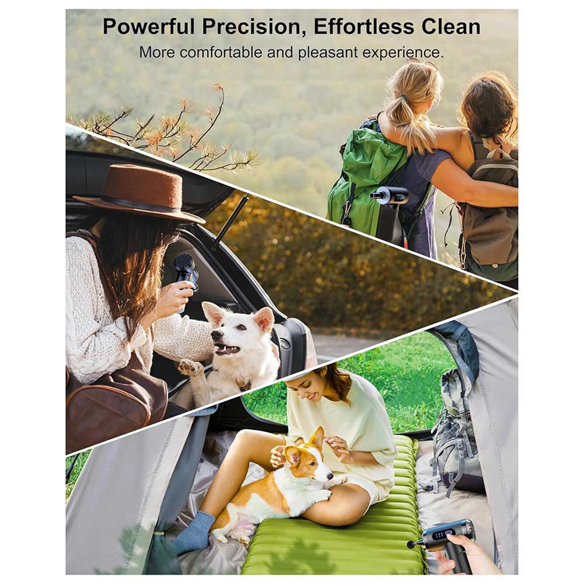 Compressed Air Blower with HD Display, Rechargeable and Portable Cleaning Kit For Computer, Laptop, Home and Office