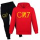 thumbnail image 1 of Ropa de la serie CR7 para niños, camiseta con capucha de otoño y verano, chándal para niñas, conjunto de Sudadera con capucha y pantalones, pijamas para niños, 1 of 4