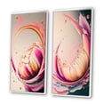 thumbnail image 3 of Designart "Multicolored Ink Tulip Blooms III" Tulip Framed Wall Art Set Of 2 - Multicolor Floral Framed Canvas Set For Living Room Decor, 3 of 7