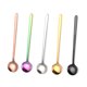 thumbnail image 1 of Piezas Cucharas de Café Cucharas Cucharas de Acero Inoxidable para Café Azúcar Sopa Helado Postre Pastel Suministros, 5 Colores, 1 of 5