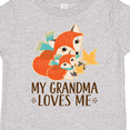 thumbnail image 4 of Inktastic Grandma Loves Me Woodland Fox Gift Boys or Girls Toddler T-Shirt, 4 of 5