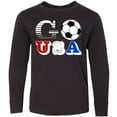 thumbnail image 3 of Inktastic Go, USA- Soccer, Football Long Sleeve Youth T-Shirt, 3 of 5