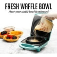 thumbnail image 4 of OVENTE Electric Waffle Bowl Maker for Breakfast with Non-Stick Coating Plates, Turquoise WMB2405BL, 4 of 7