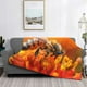 thumbnail image 2 of Fotbe Honeybee On Vibrant Flower Manta de Franela con Estampado, Manta Ultrasuave para Cama, Sofá, Auto, Hipoalergénica y Antibolitas-50"x40", 2 of 6