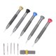 thumbnail image 2 of Juego De Destornilladores De Reloj, Destornillador De Movimiento De Reloj Preciso De Acero De Alto Carbono Superficies De Agarre Granuladas Para Pasadores De Reloj Para Relojes Cergrey Screwdriver for Watch Repairing, 2 of 8