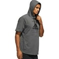 thumbnail image 4 of adidas Men's Post Game Ribbed Short Sleeve Hoodie, 4 of 5