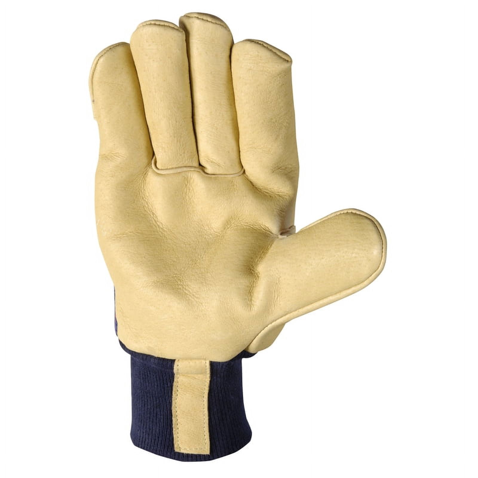 Wells Lamont Men's Palomino Leather Cold Weather Work Gloves Tan/Blue XXL 1 pk - Total Qty: 1; Each Pack Qty: 1