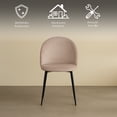 thumbnail image 3 of Ilios Innova | Paquete de 2 Sillas para Comedor Rolet Beige, Sillas Tapizadas en Terciopelo con Patas Metálicas, Diseño Moderno y Minimalista., 3 of 9
