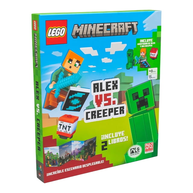 Libro LEGO Minecraft Alex vs Creeper Novelty