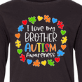 thumbnail image 4 of Inktastic I Love my Brother Autism Awareness Long Sleeve Youth T-Shirt, 4 of 5