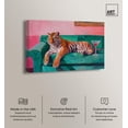 thumbnail image 3 of Lounging Tiger Canvas Fashion Art Felines by Art Remedy, Gallery Wrapped, 15 x 10, 3 of 7