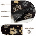 thumbnail image 6 of Area Rugs for Living Room Bedroom, Yellow Black Dog Paws 4'x6' Rug Washable Carpet Runner Indoor Outdoor, Vintage Pastoral Retro Art Non Slip Accent Floor Mats Rug for Kitchen, Office, 6 of 8