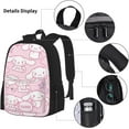 thumbnail image 5 of Anime Collage Cinnamorolls 3 Pcs Backpacks Set with Thermal Insulated Lunch Tote Purse Pencil Case Multifunctional Laptop Daypack Travel Bag, Lunch Box, Pencil Case, 5 of 5