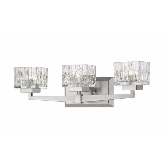 Z-Lite Rubicon 3 Light Vanity in Brushed Nickel